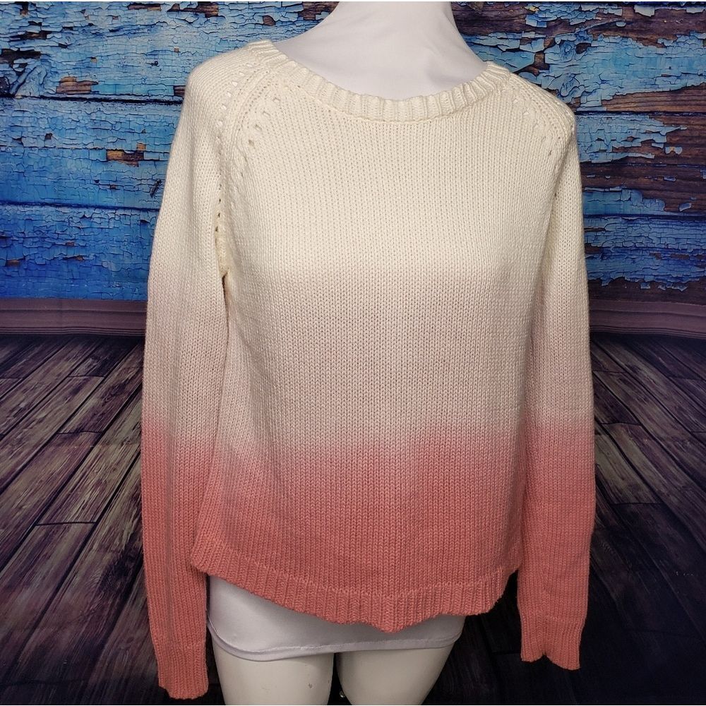 BB Dakota open back knit sweater ombre small